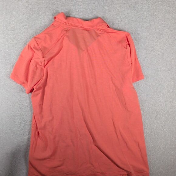LL Bean Tropicwear Comfort Top Polo Women's XL Reg Orange New UPF 50 - Picture 8 of 8